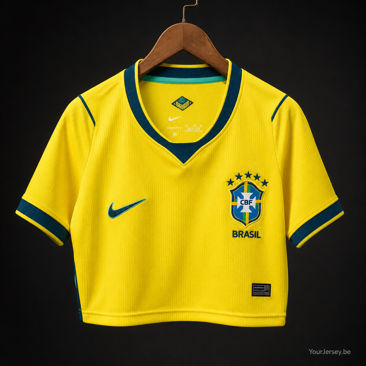 Brazil 2026 Home Women Cropped Jersey